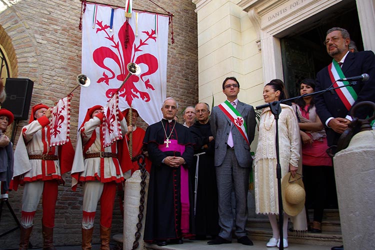 Carla Fracci e la delegazione fiorentina presente alla cerimonia