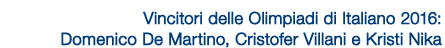 vincitori olimpiadi di italiano 2016