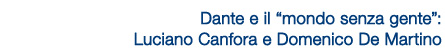 dante e il mondo senza gente